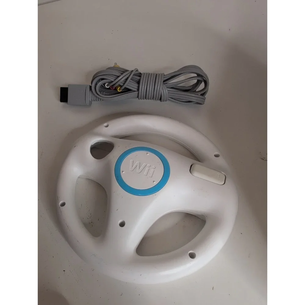 Nintendo Wii RVL-001 GameCube Compatible Console Wii Bundle Wires Wiimote More!